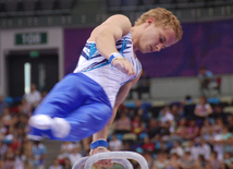 İdman gimnastikası üzrə yarışların ilk günü. Bakı, Azərbaycan, 14 iyun 2015