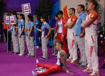 Azərbaycan gimnastları medallar uğrunda mübarizəni davam etdirirlər. Bakı, Azərbaycan, 14 iyun 2015