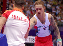 Azərbaycan gimnastları medallar uğrunda mübarizəni davam etdirirlər. Bakı, Azərbaycan, 14 iyun 2015