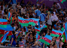 Azərbaycan gimnastları medallar uğrunda mübarizəni davam etdirirlər. Bakı, Azərbaycan, 14 iyun 2015