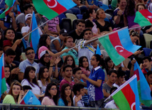 Azərbaycan gimnastları medallar uğrunda mübarizəni davam etdirirlər. Bakı, Azərbaycan, 14 iyun 2015