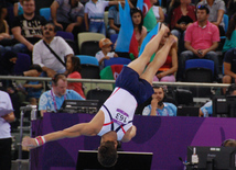 İdman gimnastikası üzrə yarışların ilk günü. Bakı, Azərbaycan, 14 iyun 2015