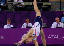 İdman gimnastikası üzrə yarışların ilk günü. Bakı, Azərbaycan, 14 iyun 2015