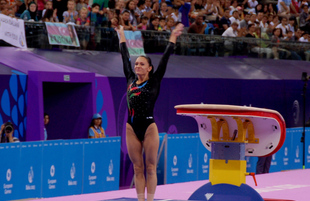 İlk Avropa Oyunları çərçivəsində idman gimnastikası üzrə yarışlar başlayıb. Bakı, Azərbaycan, 14 iyun 2015