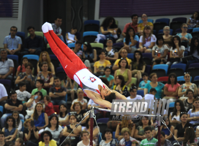 Avropa Oyunlarında idman gimnastikası yarışlarının ikinci gününə start verilib. Bakı, Azərbaycan, 15 iyun 2015