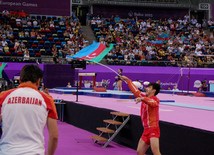 Azərbaycan gimnastları Avropa Oyunlarında yarışların ikinci günündə çıxış ediblər. Bakı, Azərbaycan, 15 iyun 2015