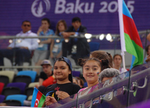 Azərbaycanın kişilərdən ibarət gimnastika yığması bürünc medal qazandı. Bakı, Azərbaycan, 15 iyun 2015