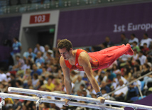 Avropa Oyunlarında idman gimnastikası yarışlarının ikinci gününə start verilib. Bakı, Azərbaycan, 15 iyun 2015