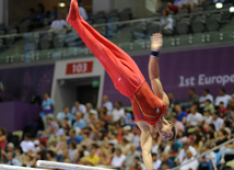 Avropa Oyunlarında idman gimnastikası yarışlarının ikinci gününə start verilib. Bakı, Azərbaycan, 15 iyun 2015