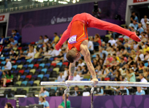 Avropa Oyunlarında idman gimnastikası yarışlarının ikinci gününə start verilib. Bakı, Azərbaycan, 15 iyun 2015