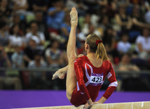 Avropa Oyunlarında idman gimnastikası yarışlarının ikinci gününə start verilib. Bakı, Azərbaycan, 15 iyun 2015