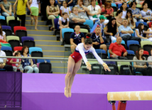 Avropa Oyunlarında idman gimnastikası yarışlarının ikinci gününə start verilib. Bakı, Azərbaycan, 15 iyun 2015