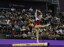 Avropa Oyunlarında idman gimnastikası yarışlarının ikinci gününə start verilib. Bakı, Azərbaycan, 15 iyun 2015