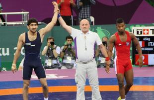 Azərbaycan Avropa Oyunlarında 9-cu qızıl medalını qazandı. Bakı, Azərbaycan, 17 iyun 2015 