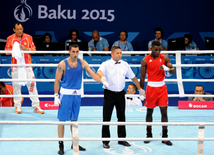 Azərbaycanlı boksçu Teymur Məmmədov 1/8 final mərhələsinə yüksəlib. Bakı, Azərbaycan 18 iyun 2015