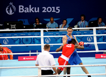 Azərbaycanlı boksçu Teymur Məmmədov 1/8 final mərhələsinə yüksəlib. Bakı, Azərbaycan 18 iyun 2015