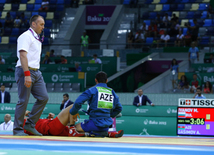 İlk Avropa Oyunları çərçivəsində sambo yarışlarına start verilib. Bakı, Azərbaycan, 22 iyun 2015