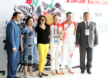 Bu görüşün qəhrəmanları Marina Durunda ölkəmizə gümüş, İlya Qrişunin isə bürünc medal sevinci yaşadıb. Bakı, Azərbaycan, 22 iyun 2015