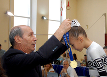 Завершился 22-й чемпионат Баку по акробатической гимнастике.Баку, Азербайджан, 05 сентября 2015 г.