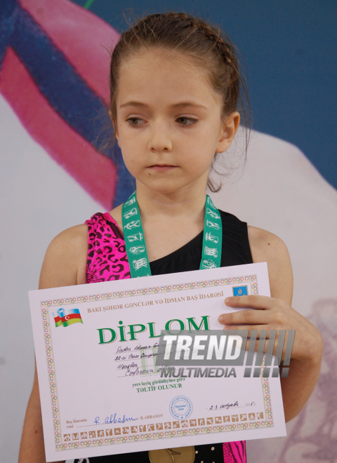 Kişi və qadın idman gimnastikası üzrə 22-ci Bakı Çempionatı və Birinciliyi. İlk günün qalibləri. Bakı, Azərbaycan, 02 oktyabr 2015