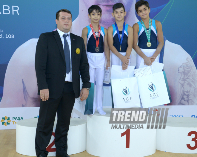 Kişi və qadın idman gimnastikası üzrə 22-ci Bakı Çempionatı və Birinciliyi. İlk günün qalibləri. Bakı, Azərbaycan, 02 oktyabr 2015