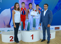 Kişi və qadın idman gimnastikası üzrə 22-ci Bakı Çempionatı və Birinciliyi. İlk günün qalibləri. Bakı, Azərbaycan, 02 oktyabr 2015