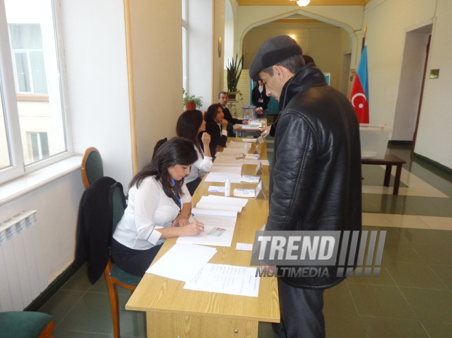 Azərbaycanda parlament seçkiləri keçirilir. Bakı, Azərbaycan, 01 noyabr 2015