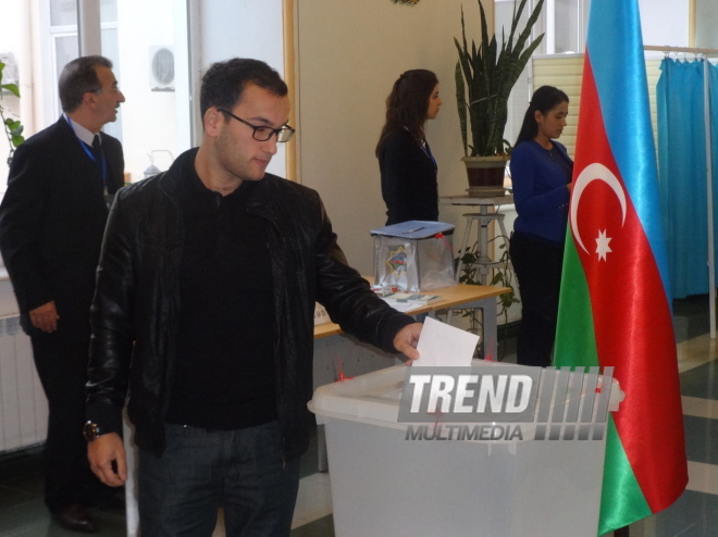 Azerbaijani parliamentary election kicks off. Baku, Azerbaijan, Nov.01, 2015