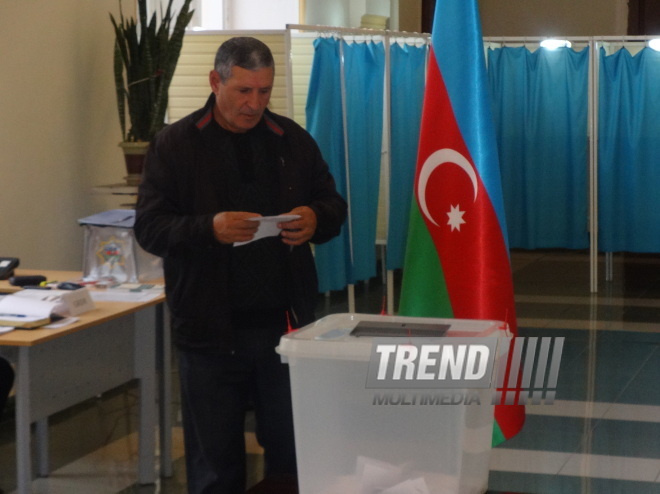 Azerbaijani parliamentary election kicks off. Baku, Azerbaijan, Nov.01, 2015