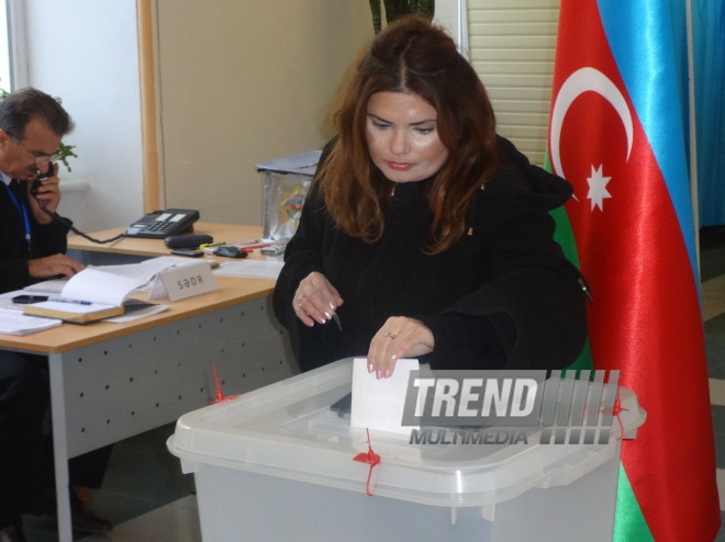 Azerbaijani parliamentary election kicks off. Baku, Azerbaijan, Nov.01, 2015