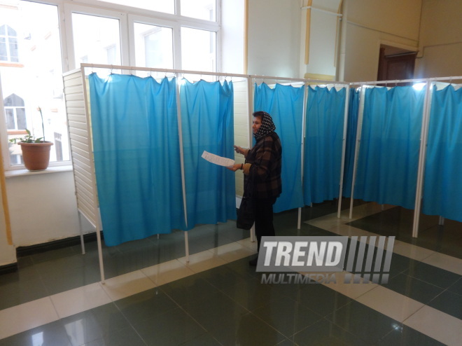 Azerbaijani parliamentary election kicks off. Baku, Azerbaijan, Nov.01, 2015