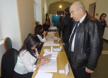 Azerbaijani parliamentary election kicks off. Baku, Azerbaijan, Nov.01, 2015