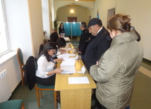 Azerbaijani parliamentary election kicks off. Baku, Azerbaijan, Nov.01, 2015