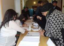 Azerbaijani parliamentary election kicks off. Baku, Azerbaijan, Nov.01, 2015