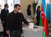 Azerbaijani parliamentary election kicks off. Baku, Azerbaijan, Nov.01, 2015