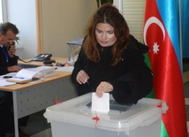 Azerbaijani parliamentary election kicks off. Baku, Azerbaijan, Nov.01, 2015