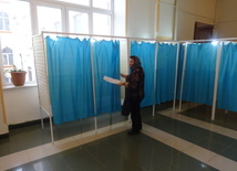 Azerbaijani parliamentary election kicks off. Baku, Azerbaijan, Nov.01, 2015