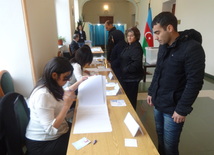 Azerbaijani parliamentary election kicks off. Baku, Azerbaijan, Nov.01, 2015