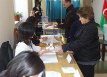 Azerbaijani parliamentary election kicks off. Baku, Azerbaijan, Nov.01, 2015