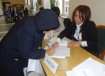 Azerbaijani parliamentary election kicks off. Baku, Azerbaijan, Nov.01, 2015