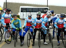 Baku hosts cycling race under “Our Flag – Source of Our Proud!” motto. Azerbaijan, Nov.02, 2015 