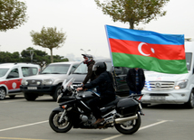 Baku hosts cycling race under “Our Flag – Source of Our Proud!” motto. Azerbaijan, Nov.02, 2015 