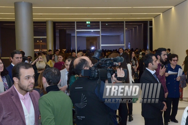 Heydar Aliyev Center hosts opening of exhibition of British sculptor Richard Deacon. Baku. Azerbaijan, Dec.19, 2015
