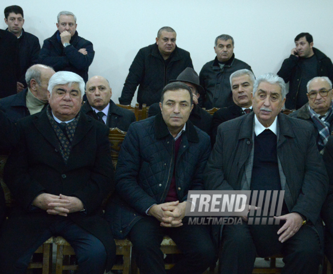 Farewell ceremony for people’s poet Zalimkhan Yagub.  Baku. Azerbaijan, 11 Jan. 2016