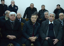 Farewell ceremony for people’s poet Zalimkhan Yagub.  Baku. Azerbaijan, 11 Jan. 2016