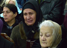 Farewell ceremony for people’s poet Zalimkhan Yagub.  Baku. Azerbaijan, 11 Jan. 2016