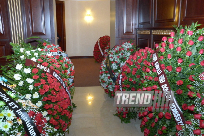 Academician Jalal Aliyev buried at first Alley of Honor. Baku, Azerbaijan, 1 Feb. 2016