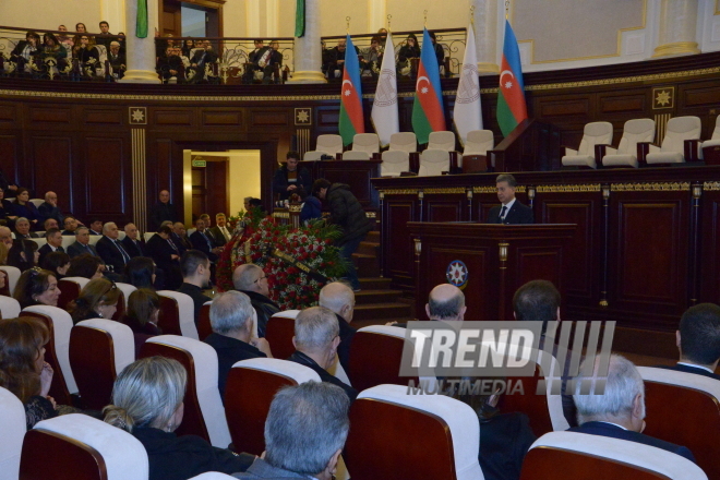 Academician Jalal Aliyev buried at first Alley of Honor. Baku, Azerbaijan, 1 Feb. 2016