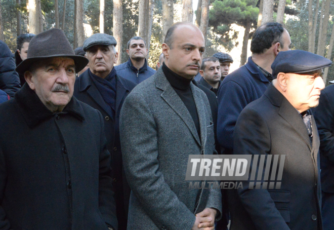 Academician Jalal Aliyev buried at first Alley of Honor. Baku, Azerbaijan, 1 Feb. 2016