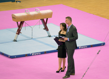 Bakıda idman gimnastikası üzrə Dünya Kubokunda ilk qaliblərin mükafatlandırma mərasimi keçirilib. Azərbaycan, 21 fevral, 2016